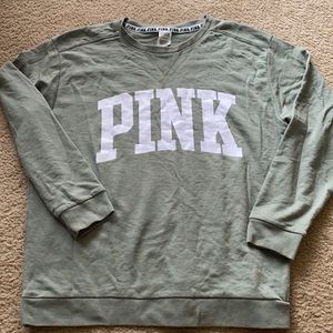 Pink brand sweatshirt. Size large.